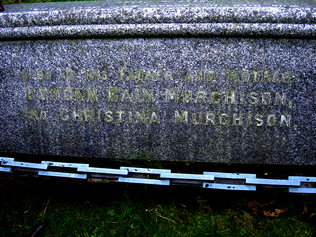 Photo of headstones/Christina Murchison 1809-1859 hdstn Lochalsh kirkton C 124 frm Tina Glen-Riddell